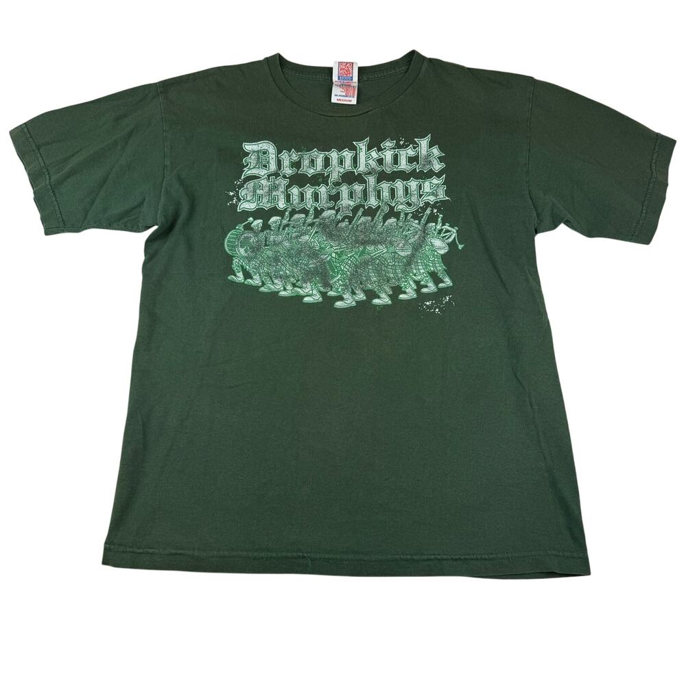 Dropkick Murphys Band Tee Green Bayside Medium